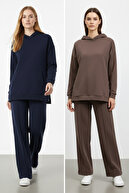 Navy Blue-Brown