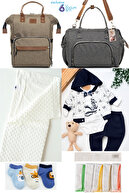 Beige-Gray-Indigo Blue