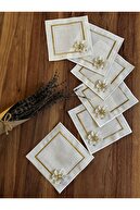 Gold Embroidered-Gold Brooch