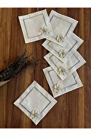Silver Embroidered-Silver Brooch