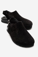 Black suede