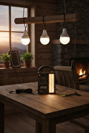 Solar Powered Solar Lighting Set with 3 Switches