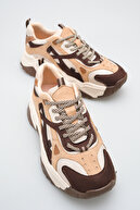 Beige Coffee Suede