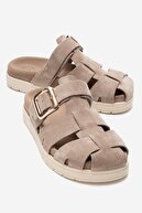 beige suede