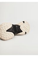 Mango Kadın Siyah Büyük Tabanlı Spor Ayakkabı
