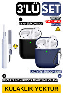 Black and Navy Blue Case - White Cleansing Pen