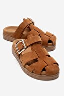 Tan suede