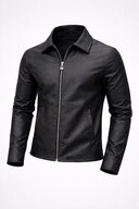 Black Zipper Leather