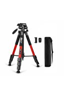 AZT Q111 10kg Kapasiteli Çantalı Profesyonel Kırmızı Tripod Canon