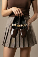 BROWN PATENT BAND