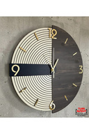 Dark anthracite tone wood and light gray