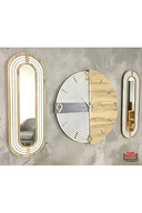 LIGHT OAK & LIGHT GREY MIRROR SET
