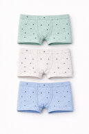 Multicolor Blue-Green-White