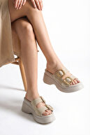 Beige Leather Textured