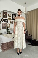 Ecru Polka Dot