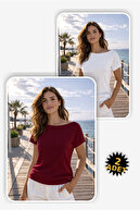 Claret Red/White