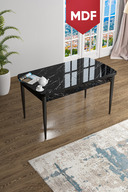 Table Black Marble Pattern