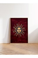 Wooden framed mirror
