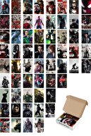 postifull Marvel Duvar Posteri Kolaj Seti- Avengers Film Sahneleri - 60 Adet - Arkası Yapışkanlı - Kutulu Set