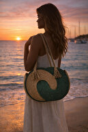 Grass green wicker