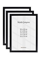 3 Pcs Black Plain