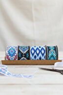 Blue Ethnic Ribbon set