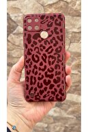 Burgundy Leopard Pattern