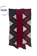 ANTHRACITE BAKLAVA-PLAIN BURGUNDY-BURGUNDY BAKLAVA