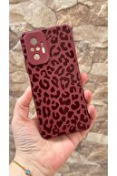Burgundy Leopard Pattern
