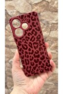 Burgundy Leopard Pattern