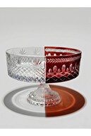 Claret red crystal legs