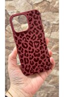 Burgundy Leopard Pattern