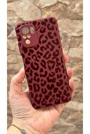 Burgundy Leopard Pattern