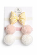Ecru-Pink-yellow striped
