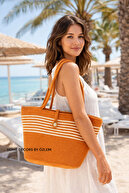 Orange-Ecru