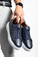 Navy Blue, White
