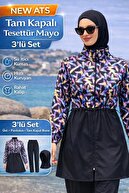 Black with Blue