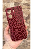 Burgundy Leopard Pattern