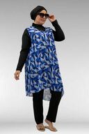 BRUSH PATTERN SAXE-BLACK