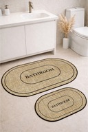 Jute-Black Oval Duo