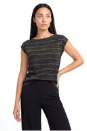 Black, Gold Striped