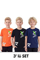 Orange-Black-Navy Blue