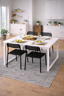 Table= White/White - Chair= Black