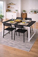 Table= Black/White - Chair= Black