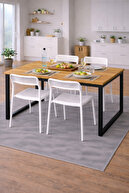 Table= Pine/Black- Chair= White