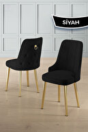 Black Chair Gold Legs