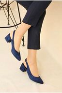 Navy blue back open