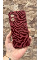 Burgundy Zebra Pattern