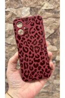 Burgundy Leopard Pattern