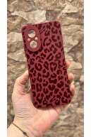Burgundy Leopard Pattern
